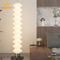 Lampe de sol LED moderne de luxe en métal, à intensité variable, CRI 90 élevé, garantie 5 ans, installation facile pour salon, chambre, maison, hôtel