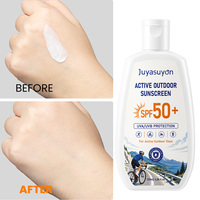 Crème solaire SPF50 résistante à l'eau pendant 80 minutes, protection UV pour les sports de plein air, résistante à la transpiration, légère, non grasse, pour le soin du visage et du corps