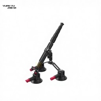 Kit de fixation pour voiture à triple ventouse avec perche à selfie 2-en-1 et support à dégagement rapide usiné CNC pour caméras GoPro Insta360 DJI