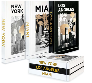 Custom Decorative Books for Home Decor - Set of 3 Decor Books for Coffee Table