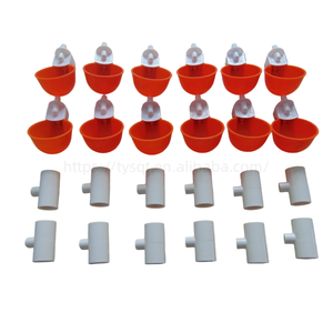 Set di 12 Abbeveratoi Automatici SHANGQINGTAI per Pollame, 0,1L, Connettore a T in PVC per Abbeveratoi di Animali da Fattoria, Polli e Quaglie - Product Image 2