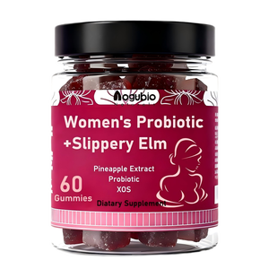Complément alimentaire en gommes probiotiques pour femmes certifié HACCP ISO22000 avec extrait d'écorce d'orme rouge, certifié NOP EOS, fabriqué en usine biologique - Product Image 1