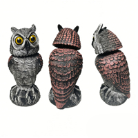 Décoration de jardin en forme de hibou pour la chasse, appât décoratif pour l'aménagement paysager, dissuasion des oiseaux et des animaux, hibou résistant aux intempéries pour l'extérieur