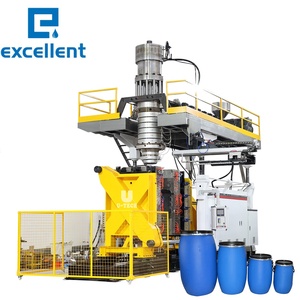 Automatische Doppel ring große HDPE 160L 200 Liter 55 Gallonen blaue chemische Fass trommel 220L Extrusion sblasform maschine - Product Image 1