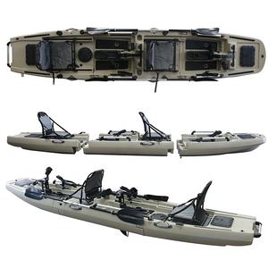 14 قدم شخصين وحدات الصيد قوارب الكاياك <span class=keywords><strong>3</strong></span> قسم دواسة القدم محرك كاياك كوم Pedais مع المروحة - Product Image 4