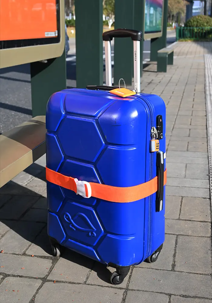 Conjunto de 3 pacotes de alças para bagagem com trava TSA, etiquetas para bagagem, acessórios de viagem