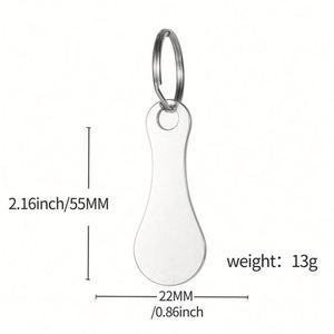 Llavero con ficha para carrito de compras personalizado por el fabricante - Product Image 5