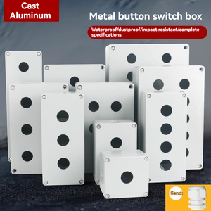Fundición de aluminio impermeable a prueba de explosiones a prueba de polvo interruptores de botón de parada de emergencia luz indicadora IP65 nivel 3A máx. 250V - Product Image 2