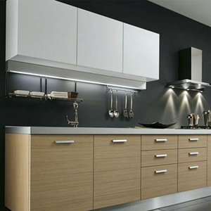 High End Shaker <strong>Kitchen</strong> Cabinet Design <strong>with</strong> Stainless Steel <strong>Table</strong> <strong>Island</strong> - Product Image 2