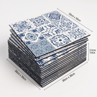 Carreaux muraux en mosaïque épais à coller, PVC auto-adhésif, imperméable, ignifuge, résistant à l'usure, décoration murale intérieure DIY