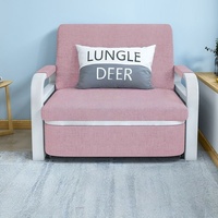 Sofá Cama Plegable para Espacios Pequeños, Sofá Individual Multifuncional, Extensible, con Funda Extraíble de Tela