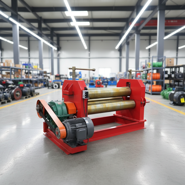 W11-8*1000 Three Roller Stainless Steel Plate Rolling Bending Machine Semi-Automatic
