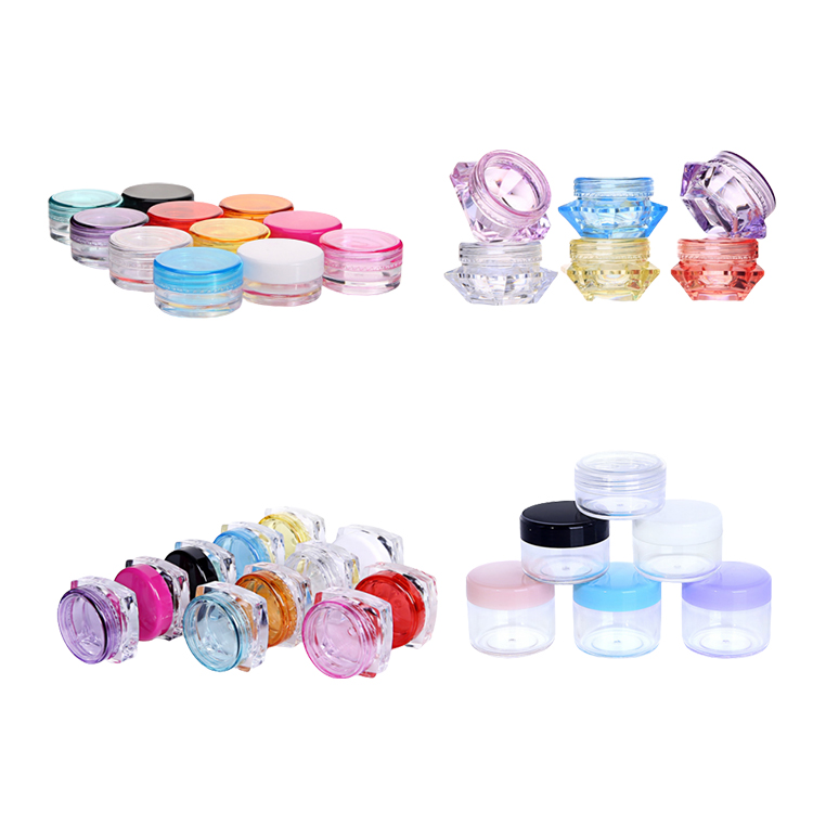 P&M Screw Transparent Plastic Jar Container PP clear 3ml 5ml Mini Jar