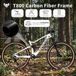 Vélo de montagne à suspension intégrale en carbone 29 MFM100 pour DEORE M6100 12 vitesses, frein à disque hydraulique MT200, blocage 140 mm - Product Image 2