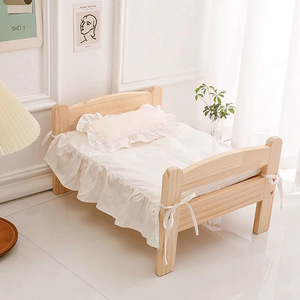 Princess <span class=keywords><strong>Bed</strong></span> voor katten en honden Massief houten constructie Winterwarmte Vier seizoenen te gebruiken Afneembaar en wasbaar - Product Image 1