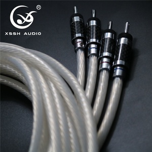 Línea de <span class=keywords><strong>Audio</strong></span> <span class=keywords><strong>Y</strong></span> vídeo XSSH HIFI, Conector de Banana Chapado en plata a forma de <span class=keywords><strong>Y</strong></span>, Conector de pala, conexión de cobre, <span class=keywords><strong>Cable</strong></span> de altavoz de alta gama, 11mm - Product Image 4