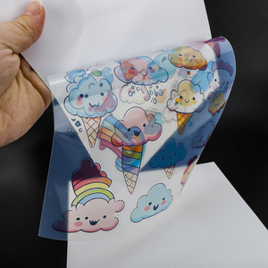 Cao cấp <span class=keywords><strong>A3</strong></span> A4 8.5x11 dính có thể in rõ ràng PVC phim trong suốt Sticker giấy cho máy in phun trang trí Sticker tấm - Product Image 3