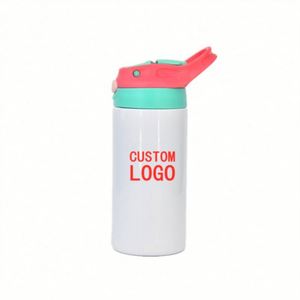Taza Aislada de Acero Inoxidable Personalizada de 12 oz, Botella de Agua Recta de 350 ml, Vaso Sublimable en Blanco de 12 oz, Botella de Agua para Niños - Product Image 1