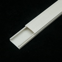 OEM HYD FW30 Goulotte de câblage décorative en PVC, à fentes, avec couvercle transparent blanc, pour câbles électriques, ignifuge