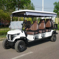 Voiture de plage électrique écologique à batterie lithium 5 kW, 5-6 places, tout-terrain, avec gros pneus et suspension indépendante avant