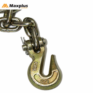 Chaîne de remorquage soudée en acier galvanisé de qualité G70, 3/8" 5/16", avec crochet de préhension, attache de chaîne en acier doux ordinaire, chaîne de remorquage ordinaire - Product Image 5