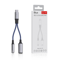 2 In 1 Audio Splitter USB C auf 3,5 Buchse Kopfhörer Audio kabel Typ C Audio adapter Für Samsung