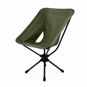 Chaise <span class=keywords><strong>lune</strong></span> pivotante à 360° OEM d'usine, pliable et portable en alliage d'aluminium, pour loisirs en extérieur, camping, randonnée, jardin - Product Image 1