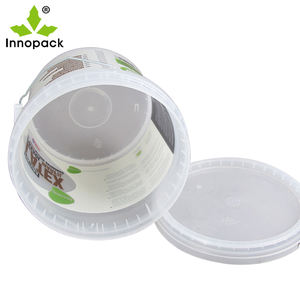 Cubo de plástico para pintura química, cubos de plástico con tapas, 10L, precio barato - Product Image 2