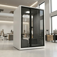 UNIBOOTH Cabine insonorisée de luxe, 30 dB, ISO 23351 Classe A, ASTM-E84 ignifuge, installation rapide en 30-45 min, pour laboratoire, atelier, OEM, ODM