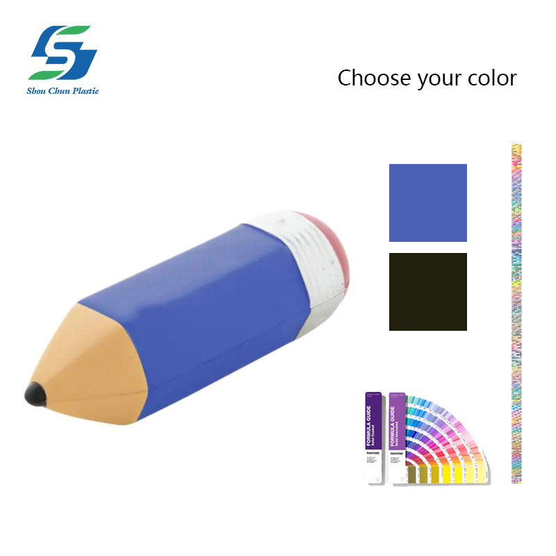 Wholesale Custom Pencil Design PU Foam Stress Ball Tactile Sensory Anxiety Relief Squeeze Toy Logo Printing Promotional Gift