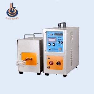 380V 25kw tần số cao cảm ứng máy sưởi ấm kim loại nhỏ Lò Luyện PLC điều khiển tự động - Product Image 3