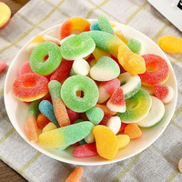 Bonbons gélifiés en forme de pastèque, saveur fruitée assortie, doux et moelleux, très demandés