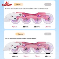 Chaussures de roller en ligne réglables OEM ODM avec logo personnalisé MZS319 pour garçons, filles, enfants, skateurs professionnels avec roulements ABEC-7