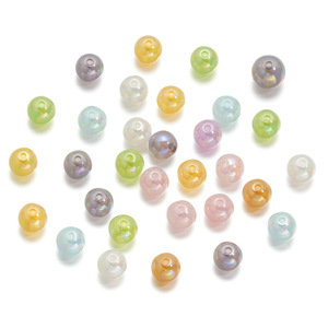 Perles acryliques rondes de 14 mm, perles en vrac pour la création de bijoux, couleur bonbon estivale, matériel pour chaîne de téléphone DIY - Product Image 4