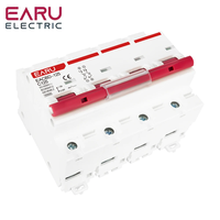Disjoncteur miniature solaire DC 1000V 1/2/3/4 P, interrupteur de protection contre les surcharges 80A 100A 125A MCB pour système photovoltaïque EACBDC-125