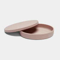 Assiette pour bébé en silicone sans BPA avec plateau à couvercle, vaisselle en silicone pour bébé enfants tout-petits