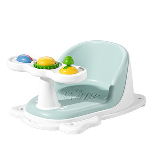 Baby <b>Bath</b> <b>Seat</b> Apple Shaped Multifunctional Chair For 0-12 Months Non Slip Support With Play Features - Product Image 2