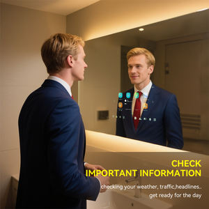 Vercon-Espejo de baño inteligente Grace, resistente al agua, Android, con iluminación LED, Ai, Bluetooth, altavoces <span class=keywords><strong>Premium</strong></span>, wifi, <span class=keywords><strong>Spotify</strong></span>, Youtube - Product Image 3