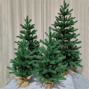 Fausses plantes <span class=keywords><strong>en</strong></span> <span class=keywords><strong>pot</strong></span> épicéa vert Premium artificiel à feuilles persistantes Mini table écologique arbre <span class=keywords><strong>de</strong></span> Noël <span class=keywords><strong>de</strong></span> haute qualité - Product Image 2