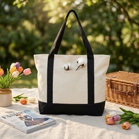 Tas Tote Wanita Logo Kustom Royal Fair, Tas Belanja Reusable, Tas Jinjing, Tas Selempang untuk Penggunaan Sehari-hari