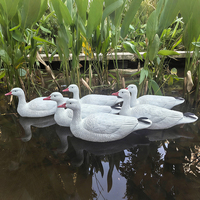 Décoy de chasse en plastique EVA pliable à corps entier, canard blanc à poitrine tachetée, appât pour la décoration de jardin en plein air