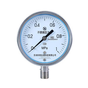 ซูโจวซวนเฉิง Ybf100 เกจวัดแรงดันสแตนเลส 1.0Mpa การเชื่อมต่อแบบเกลียว เส้นผ่านศูนย์กลาง 60 มม. ทนต่อการกัดกร่อน - Product Image 1