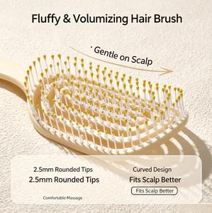 Wholesale Hair Brush <b>Comb</b> Air Cushion Detangler Massage Brushes, Anti-Static Styling Tools for Long Curly Straight Hair Daily - Product Image 6