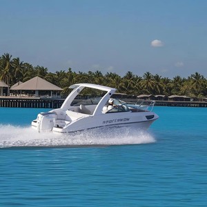 Yacht en fibre de verre de 24 pieds avec auvent pare-soleil, cabine intérieure, table réglable en hauteur utilisable comme <span class=keywords><strong>lit</strong></span>, toilettes portables personnalisées, bateau rapide - Product Image 5