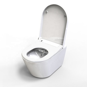 Inodoro Inteligente Moderno con Bidé Integrado, Taza de Cerámica Premium E400, Montado en la Pared, OEM ODM, Sanitario con Certificación CE, WC sin Borde - Product Image 1
