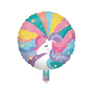 Party Love Unicorn <b>Balloon</b> 45cm Rainbow Design Foil Party <b>Decoration</b> Birthday Kids Cartoon Metallic - Product Image 4