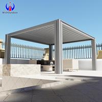 Pergola autoportante en aluminium personnalisée, design bioclimatique, écologique, durable, avec revêtement en poudre, pour jardin et balcon