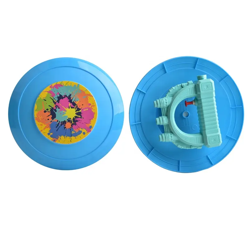 Wholesale Cartoon Shield Water Gun 100ml Shield Shape Water Gun Kids' Summer Toys Outdoor Circular Water Gun For Kids