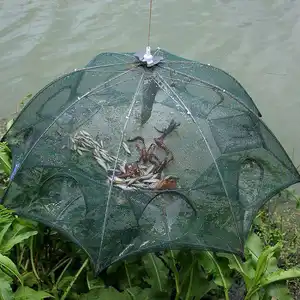 Armadilha guarda-chuva dobrável, armadilha para pesca de caranguejo