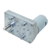 Moteur à engrenages 60mm Rs555 à double arbre, mini moteur électrique DC 24V à aimant permanent pour distributeur automatique de billets, table de mixage audio, ventilateur de bateau